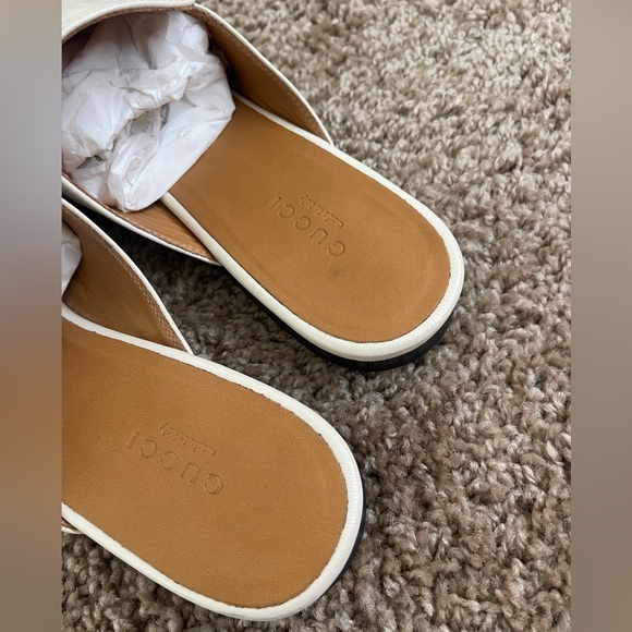 GUCCI Princetown Slipper Miles in White Leather - Size 37.5/7.5 - Picture 7 of 8